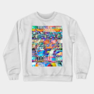 Blue Abstract Art Crewneck Sweatshirt